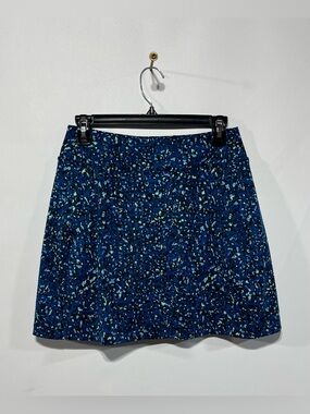 Title Nine Navy and Teal Speckled Mini Skirt Skirt Women’s Size Small